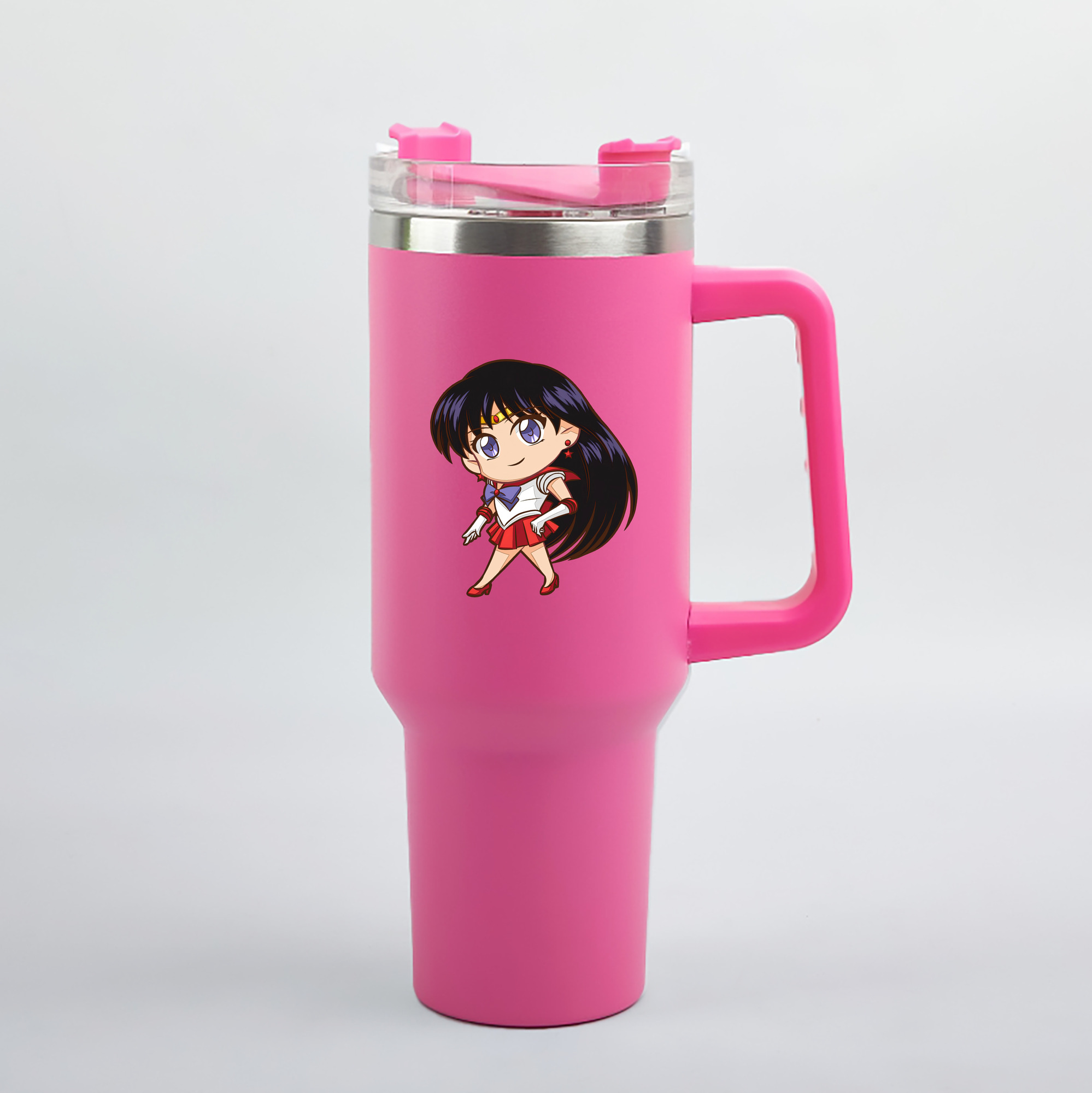 （画像用） 美少女戦士セーラームーン 火野レイ ひの レイ Sailor Moon Hino Rei （セーラーマーズ,Sailor Mars） 1200mL車用タンブラー（カラープリント）
